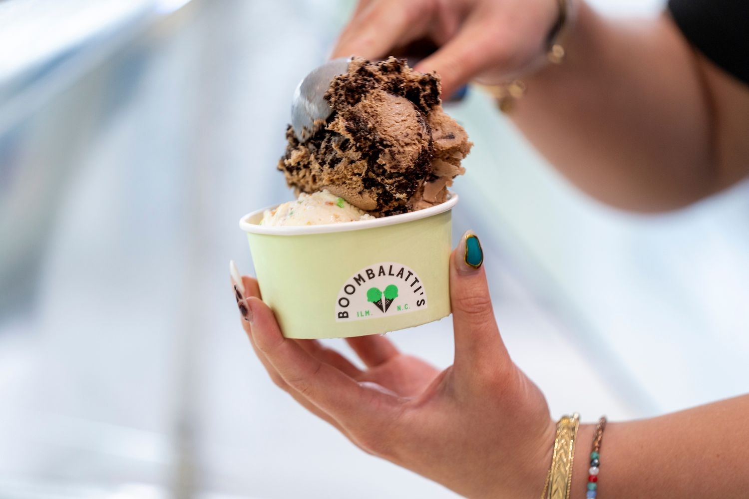 Scoop of ice cream