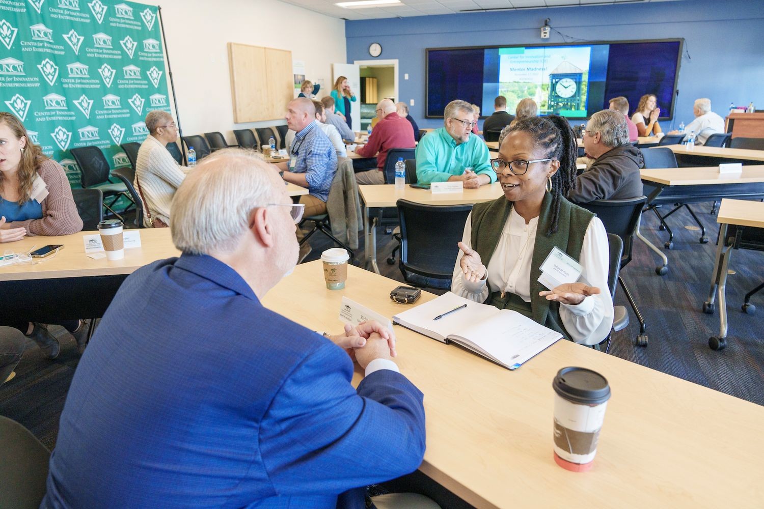 CIE coordinated Wilmington events in conjunction with Global Entrepreneurship Week, one of which to kick off the week was Mentor Madness where entrepreneurs met 1-on-1 with Mentors to help elevate them to the next level.