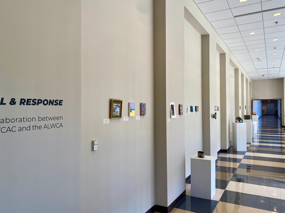 Installation view of the WCAC and ALWCA "Call and Response" Exhibition