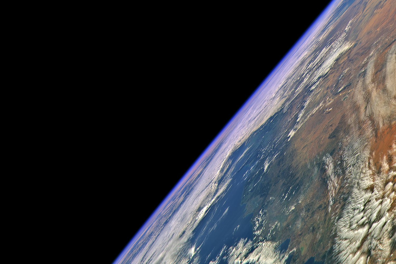 View of earth from satellite