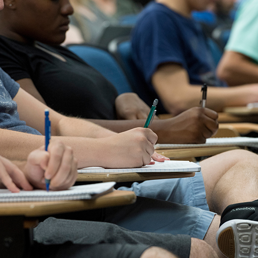 students taking notes during lecture