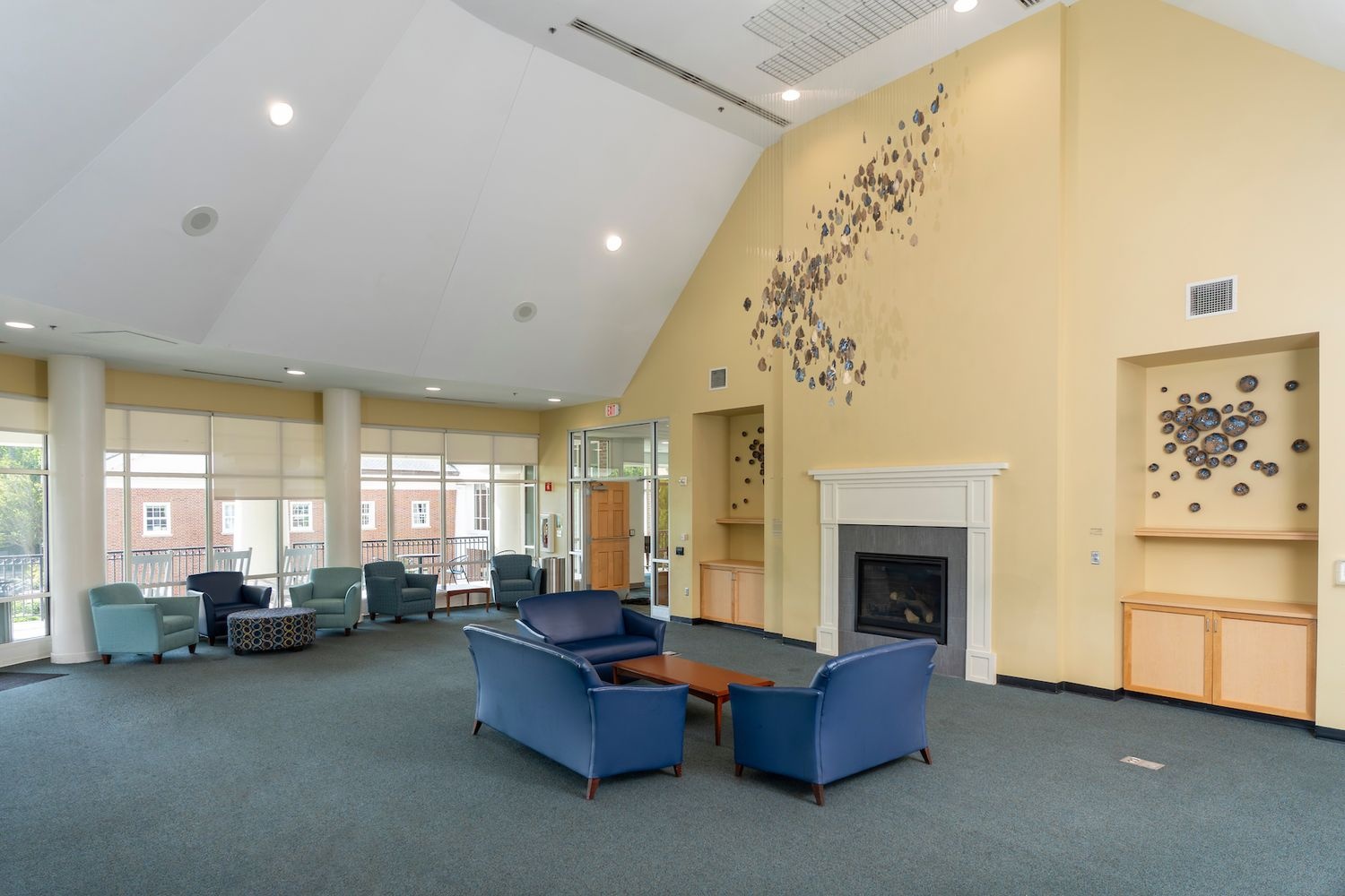Interior of the clock tower lounge