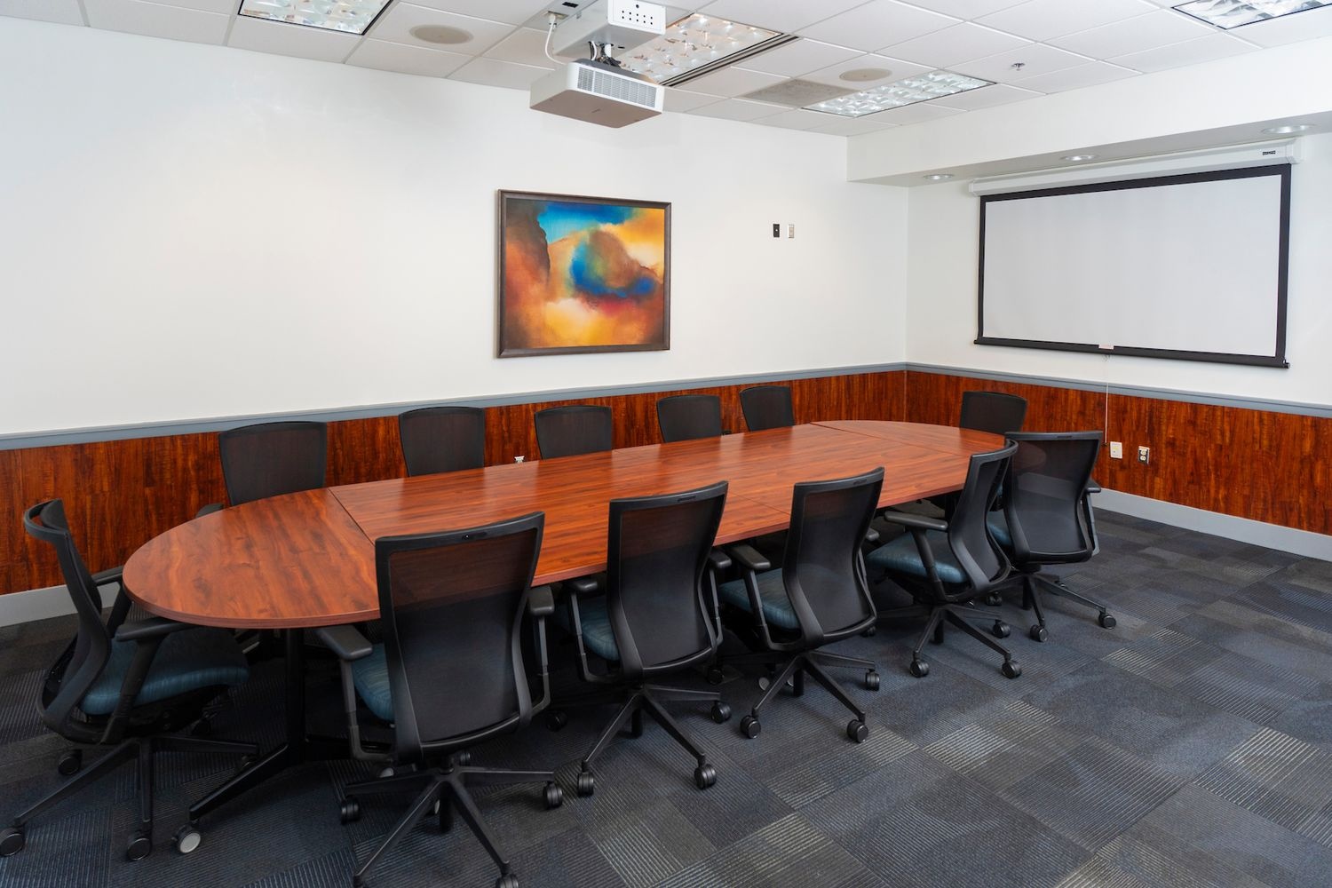 Interior of the commercial realty room