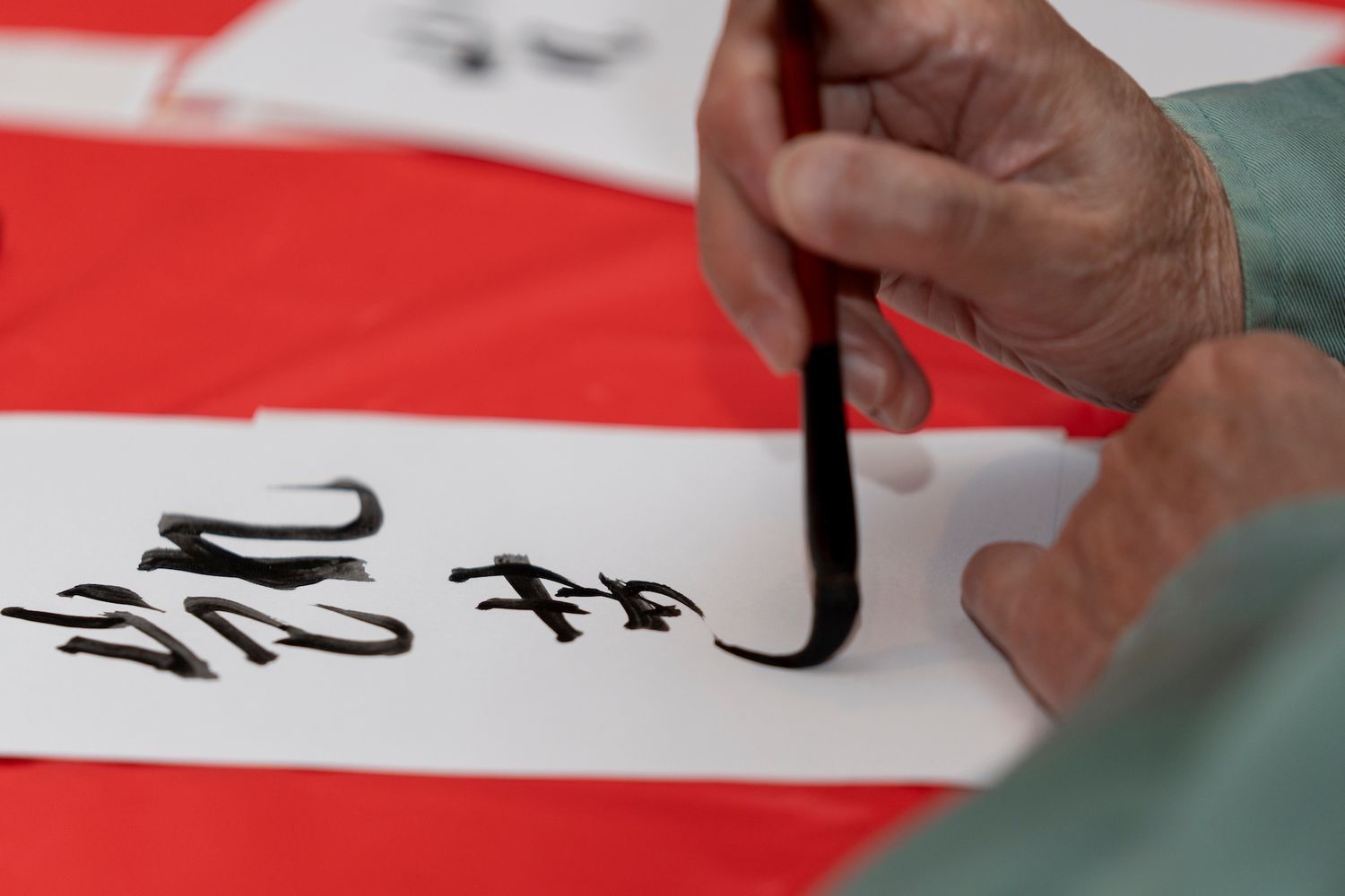Painting characters at the Intercultural Festival