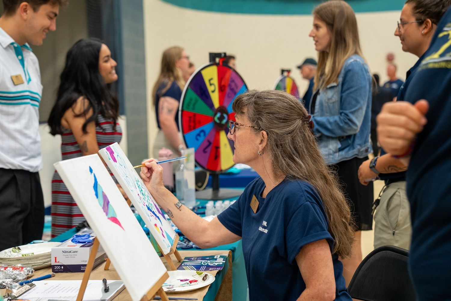 Painting on a canvas