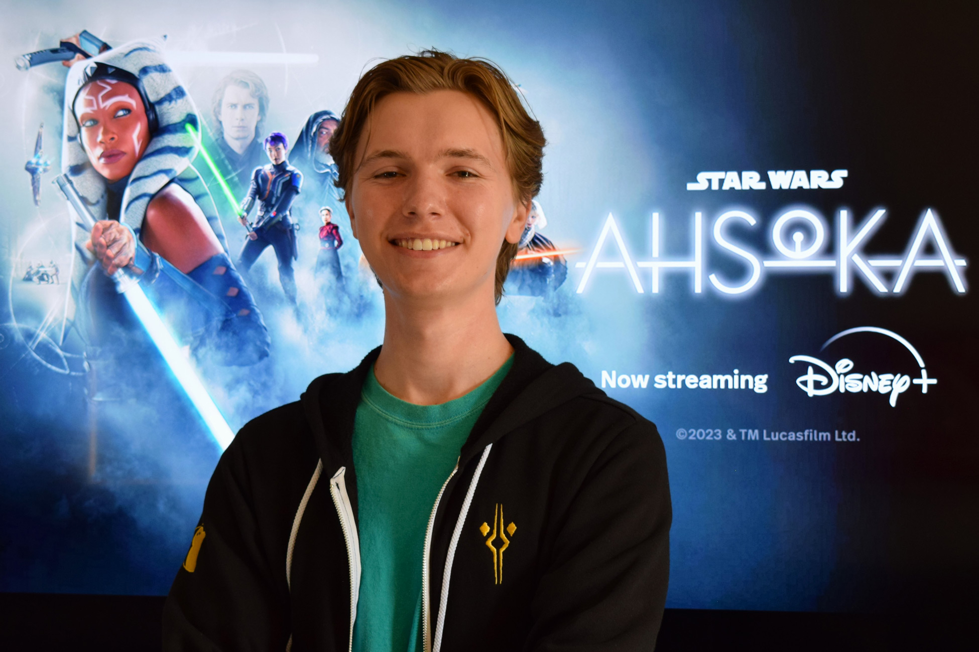 Cameron Detig ’21 works on the Disney+  show,  "Ahsoka."