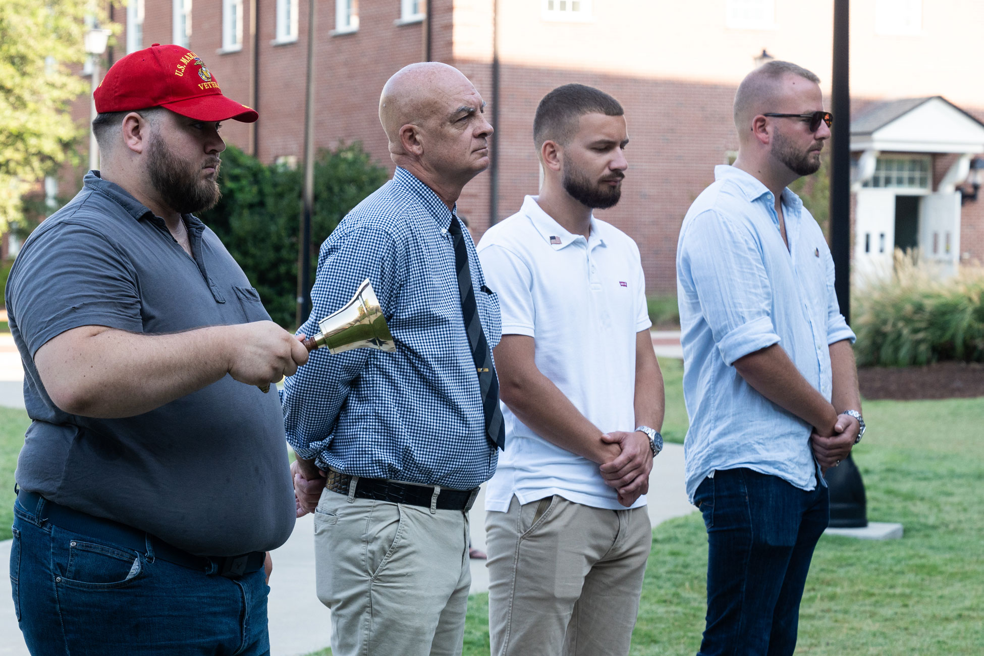 As the bell tolls, members of the UNCW community reflect on the 22nd anniversary of 9/11. Photo Credit: Jesse Bradley/UNCW