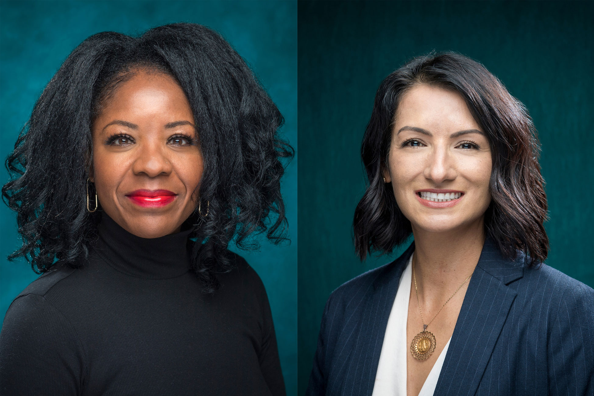 College of Health and Human Services Assistant Dean Sheri Leavens (left) and Centro Hispano Director Edel Segovia (right) 