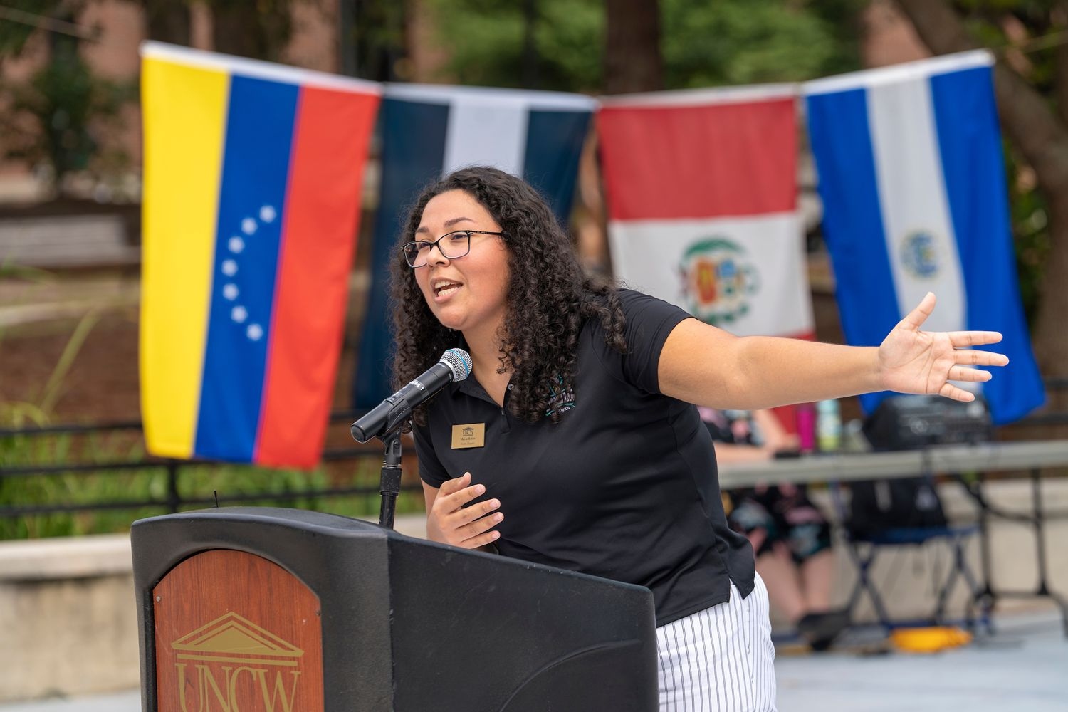 Mayra Robles, program coordinator for UNCW's Centro Hispano, was recognized by the Wilmington Chamber of Commerce in its annual "40 Under 40" list for her exceptional leadership, innovation and service.
