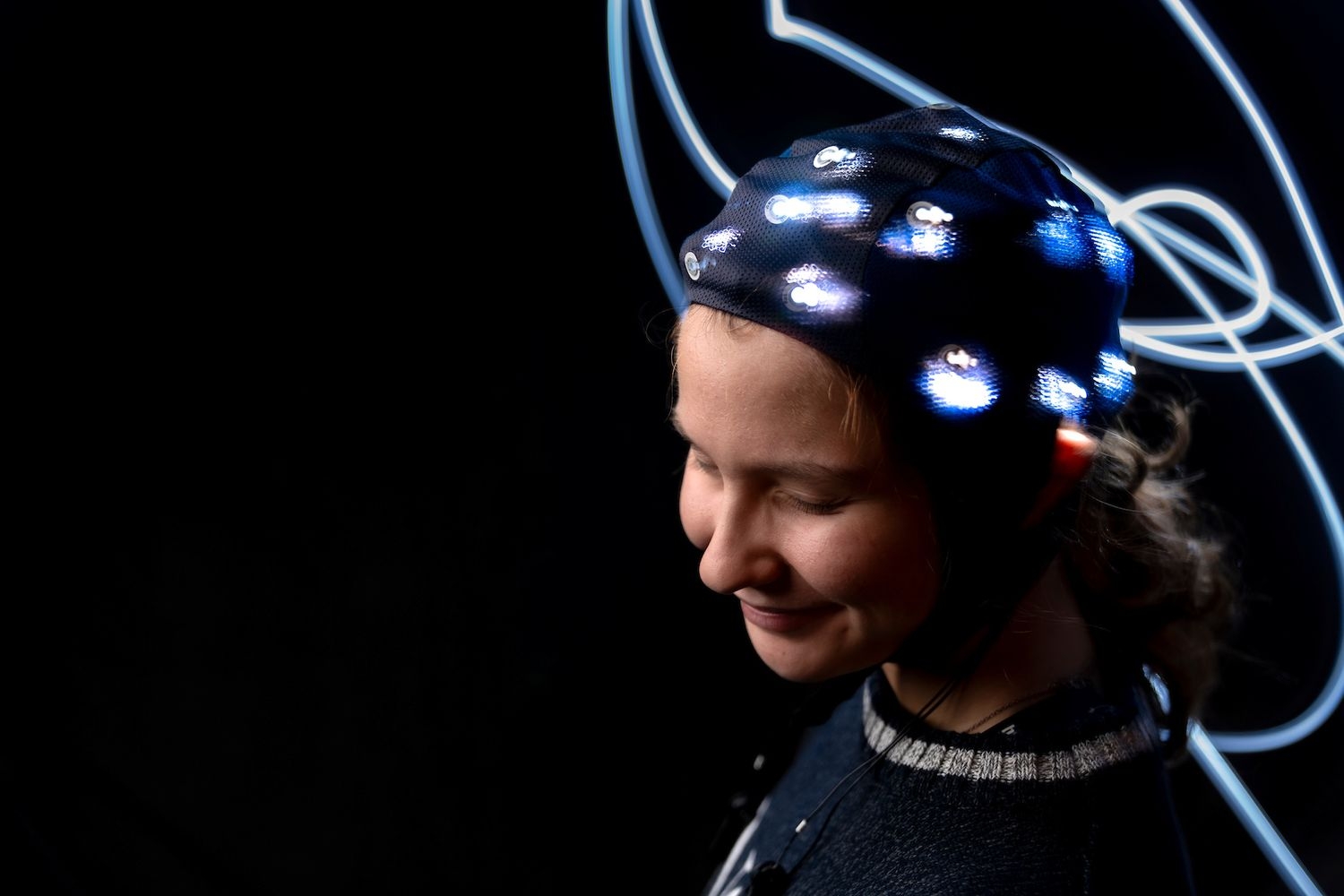 Leveraging our expertise: In campus labs, students and faculty conduct experiments using electroencephalography (EEG), which records the brain’s activity using sensors in specialized caps. The UNCW Brain Health Resilience Hub will accelerate the growth, impact and competitiveness of UNCW research to address brain health issues.