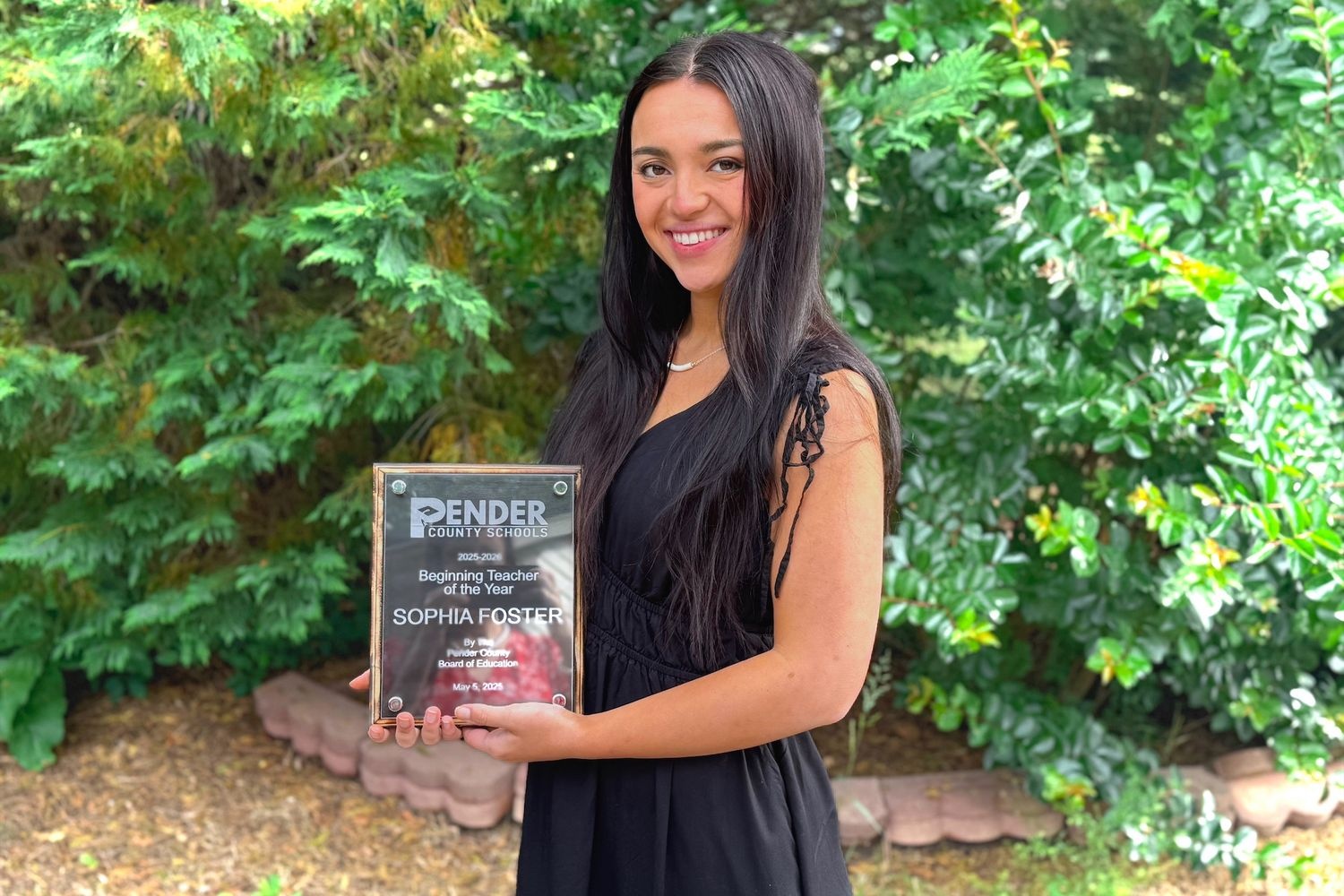 Sophia Foster, a UNCW alum and sixth grade teacher in Pender County, has been named a finalist for the 2026 NCCAT Burroughs Wellcome Fund Beginning Teacher of the Year Award.