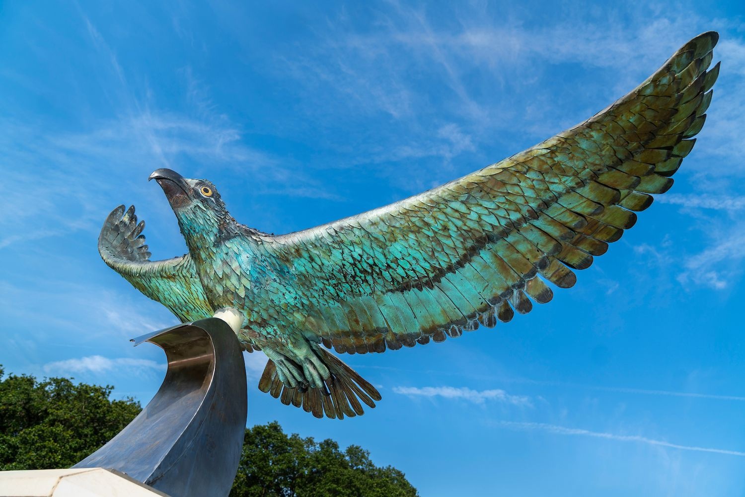 Seahawk Statue