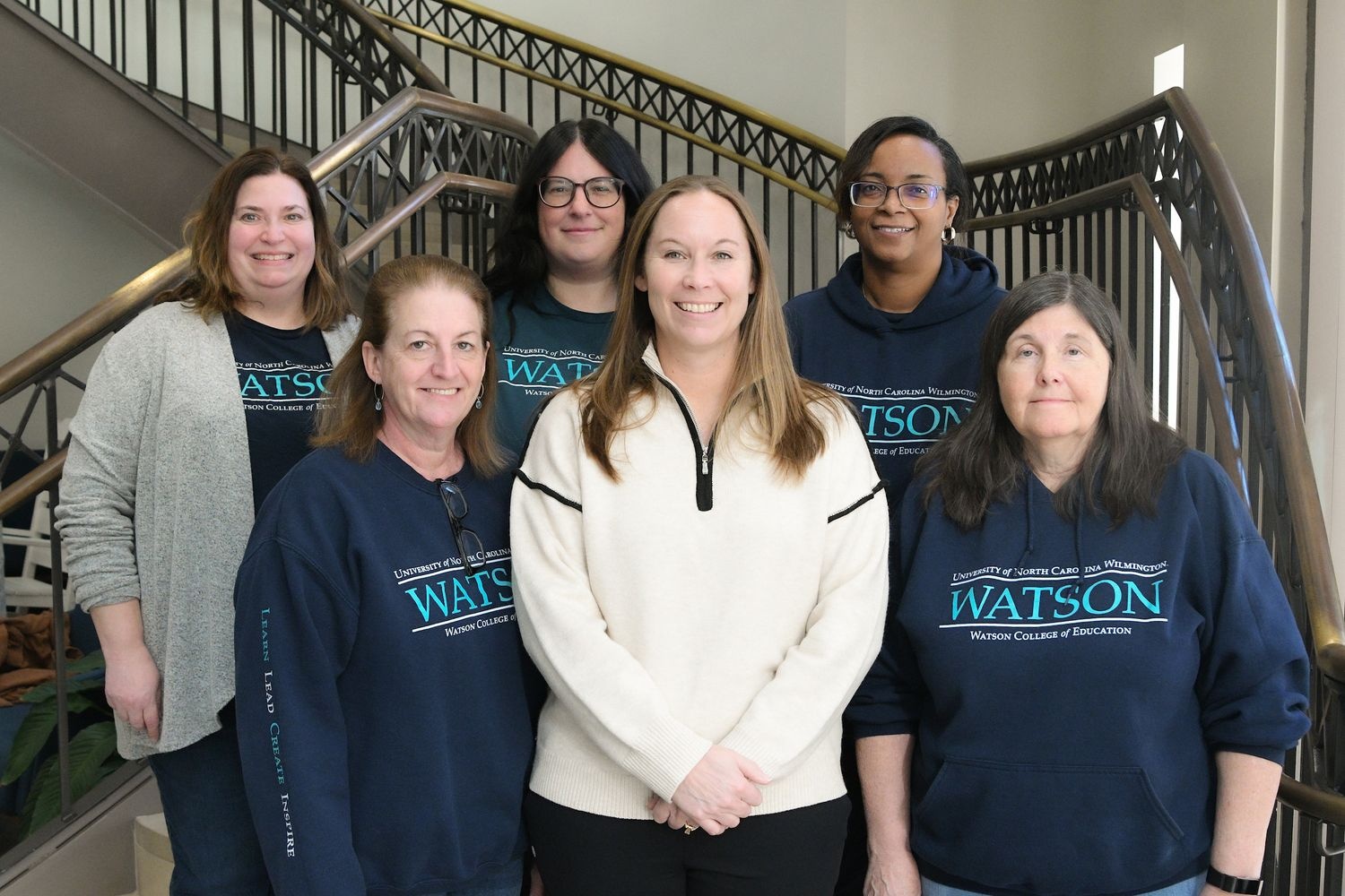 Heddy Clark, Dr. Amy Moody, Gianna Geiss, Somer Lewis, Dr. Angie Reid-Griffin, and Michele Hafey