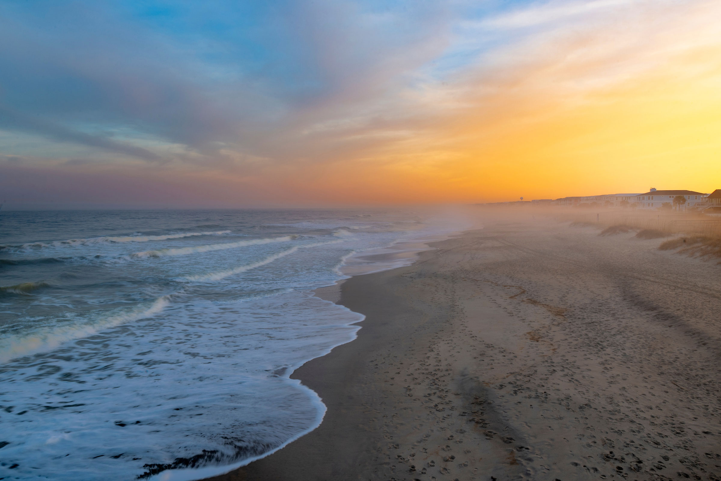Kure Beach at Sunset