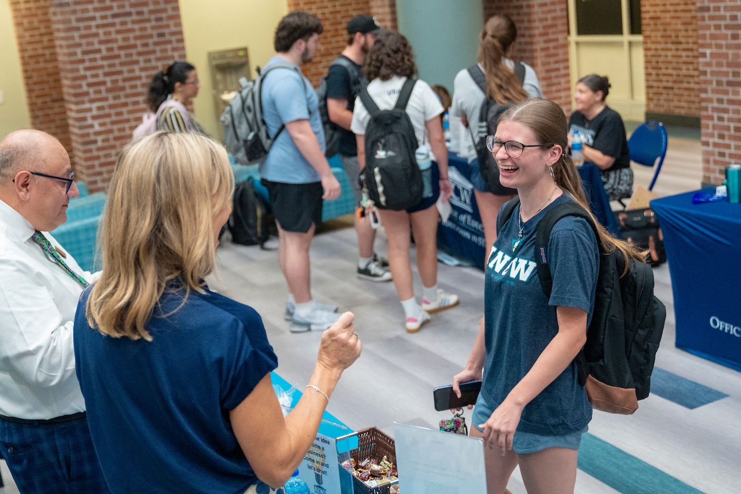 Students interested in learning about all of UNCW's part-time jobs had the opportunity to stop by to talk to potential employers in Fisher!